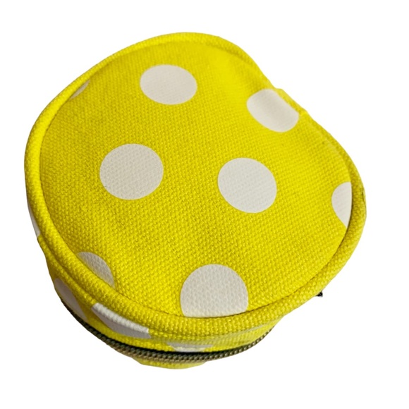 Honey Marc Jacobs Yellow Polka Dot Zippered Small Pouch - Picture 5 of 9